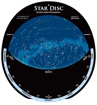 Star Disc Planisphere for Southern Hemisphere
